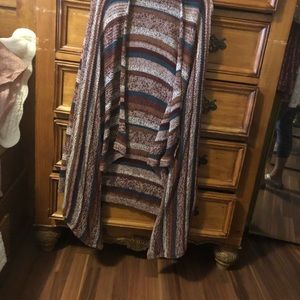 Multicolor long cardigan never worn